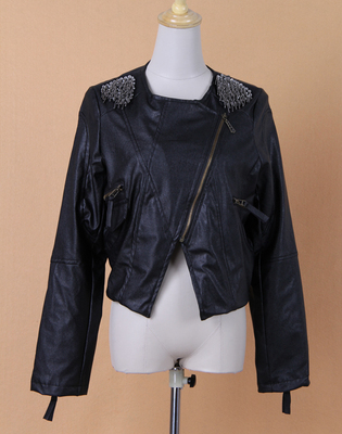外貿服裝批發、廣州女裝批發、韓版PU皮夾克短外套_服裝服飾_世界工廠網中國產品信息庫