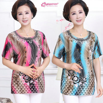 【無2018春夏女裝t恤新款大碼中老年女裝短款印花t恤地?cái)傌浽磁l(fā)08】深圳市寶安區(qū)石巖藍(lán)灣嘉繡服裝批發(fā)商行 - 產(chǎn)品庫(kù)