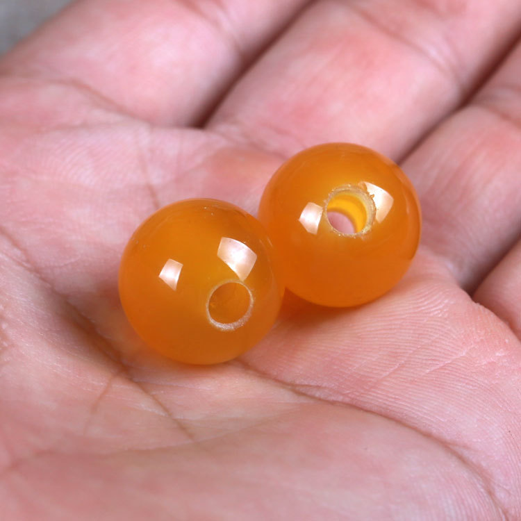 廠家批發(fā)大孔珠子天然紅瑪瑙大孔散珠diy飾品服飾輔料配件